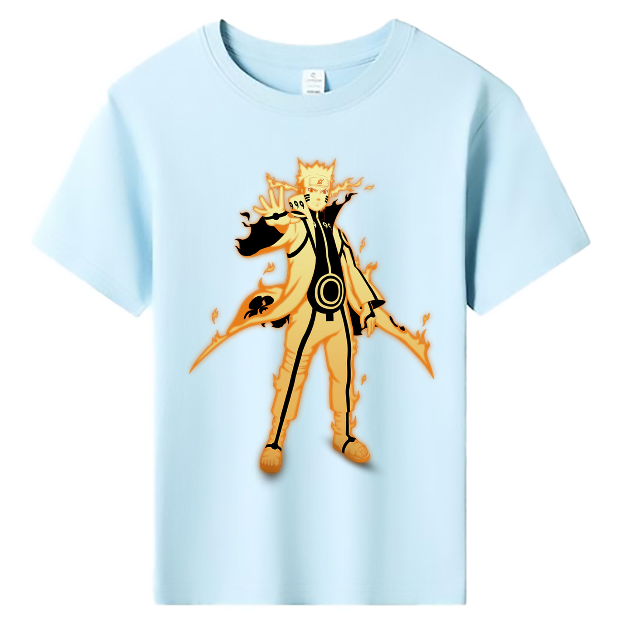 （画像用） NARUTO -ナルト- うずまき ナルト Uzumaki Naruto 綿100％キッズTシャツ（フロントプリント）